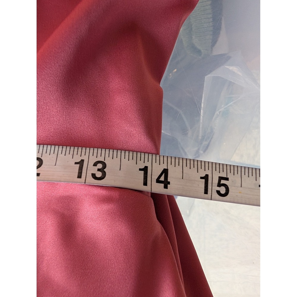 Petal + Pup‎ Poppy Cut Out Midi Slip Dress M Rose Pink Satin Wedding Cocktail - Picture 13 of 15